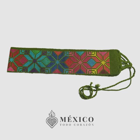 Mexican Folkloric belt day of the dead 5 de Mayo colorfull mexico todo corazon - Picture 4 of 4